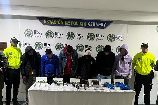 Los 6 capturados son señalados de extorsionar trabajadoras sexuales y comerciantes de Kennedy y el centro de la ciudad