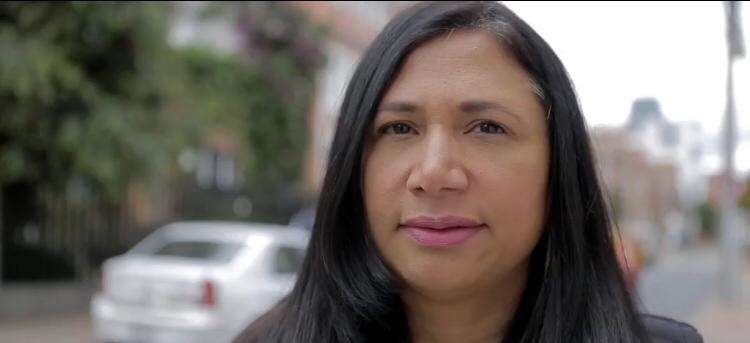 Claudia Calao (foto) es activista ambiental y política, fue candidata al Concejo de Bogotá para el período 2020-2023.