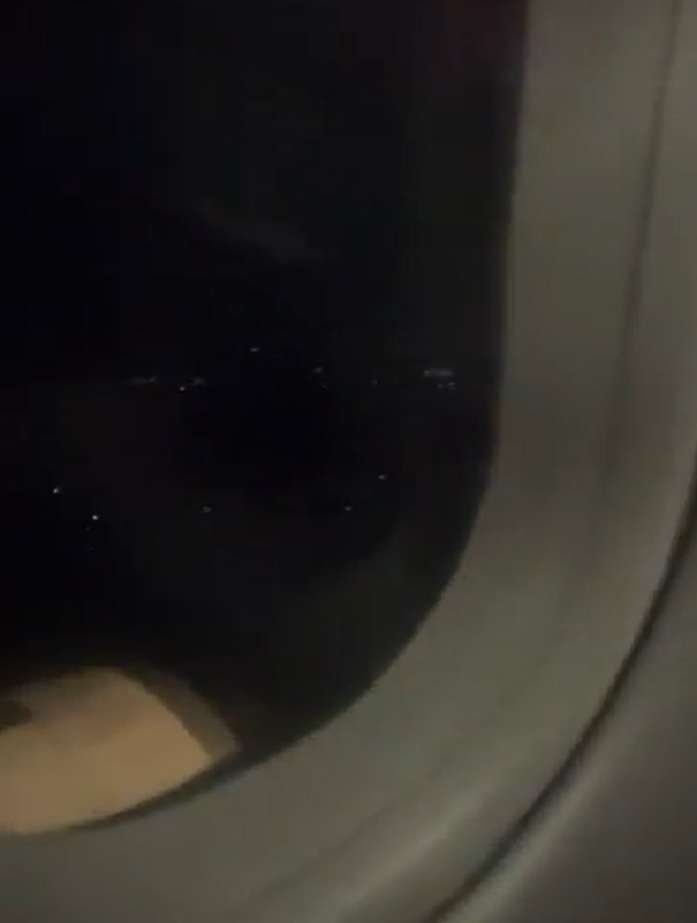 Momento en el que falla la turbina del avión durante el vuelo que cubría la ruta Bogotá - Cali.