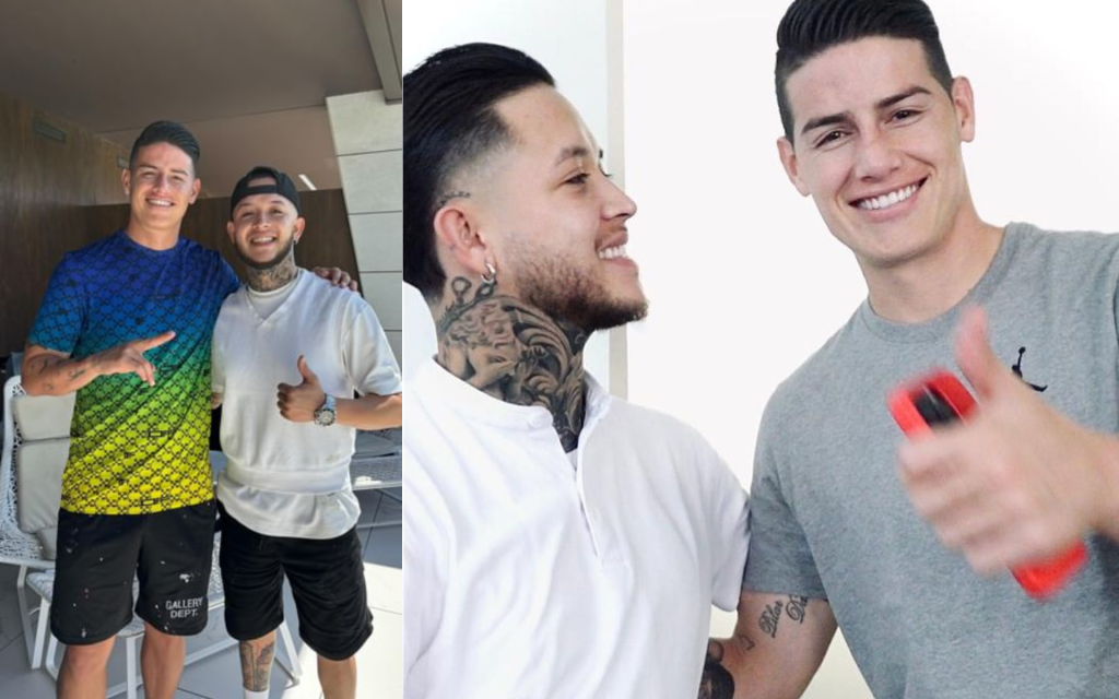 James Rodríguez no dudó en buscar a Brahiam Cubillos tras su regreso a Madrid.