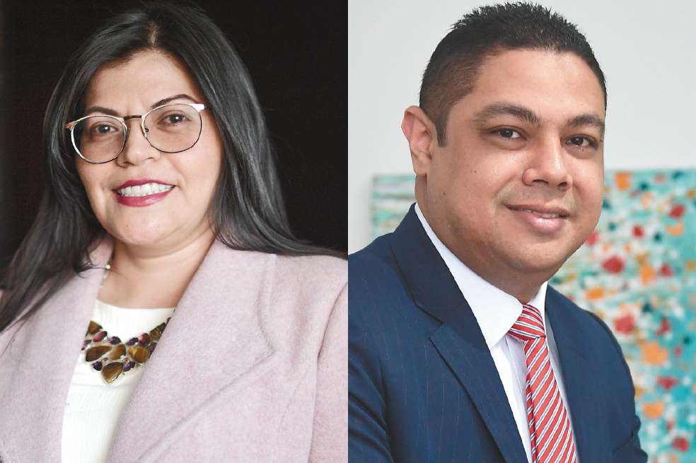 Los jueces Romel Arévalo y Johanna Martínez. / Gustavo Torrijos - Óscar Pérez