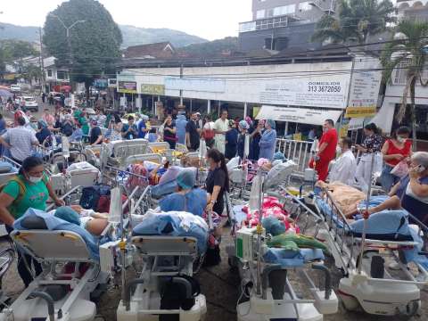 Por temblor, en Villavicencio, pacientes de hospitales terminaron en la calle