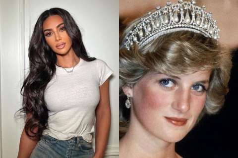 Kim Kardashian lució el collar más exclusivo de Lady Di: esto cuesta