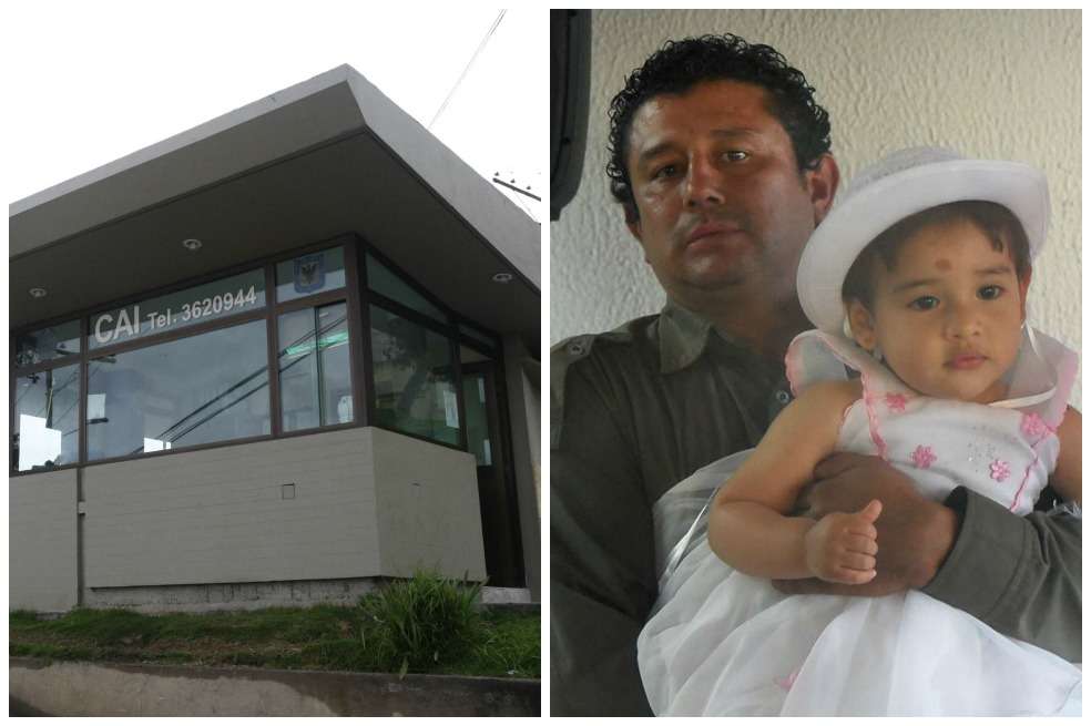 Patrulleros del CAI del barrio Britalia, de la localidad de Kennedy, son investigados por el CTI. / El Espectador. Mauricio González, de 41 años, murió el lunes. / Archivo particular