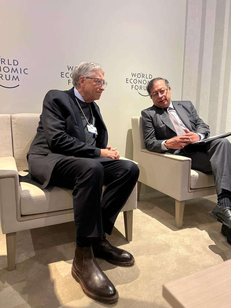 El presidente tuvo un encuentro con el magnate empresarial para hablar de crisis climática, innovación e inteligencia artificial.