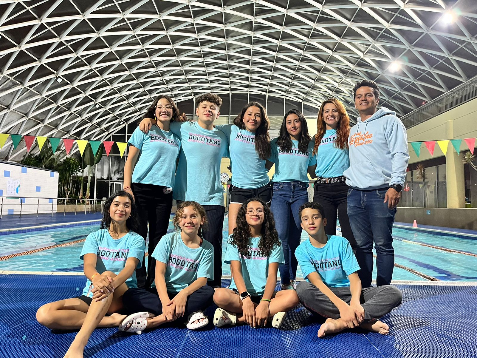 Algunos de los nadadores de aguas abiertas del Club de Bogotá.