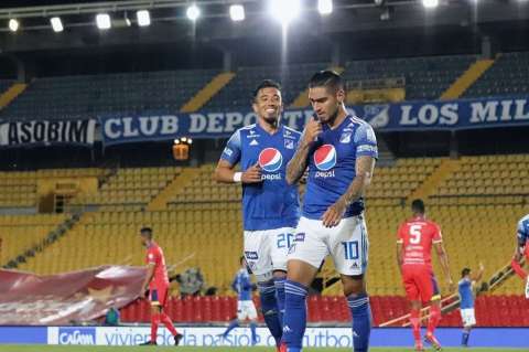 Millonarios venció al Pasto con dos goles de Cristian Arango