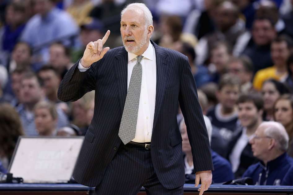 Gregg Popovich, entrenador de los San Antonio Spurs. Foto: AFP
