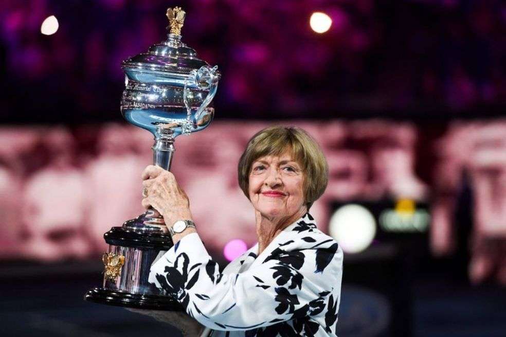 Court durante un homenaje reciente que le hizo el Abierto de Australia.