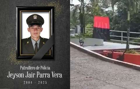 Patrullero fue asesinado mientras retiraba una bandera del ELN en Chocó