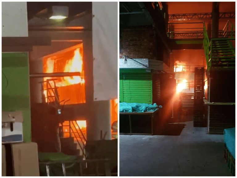 Lo que se sabe del incendio en Plaza Minorista de Pereira que destruyó 20 locales