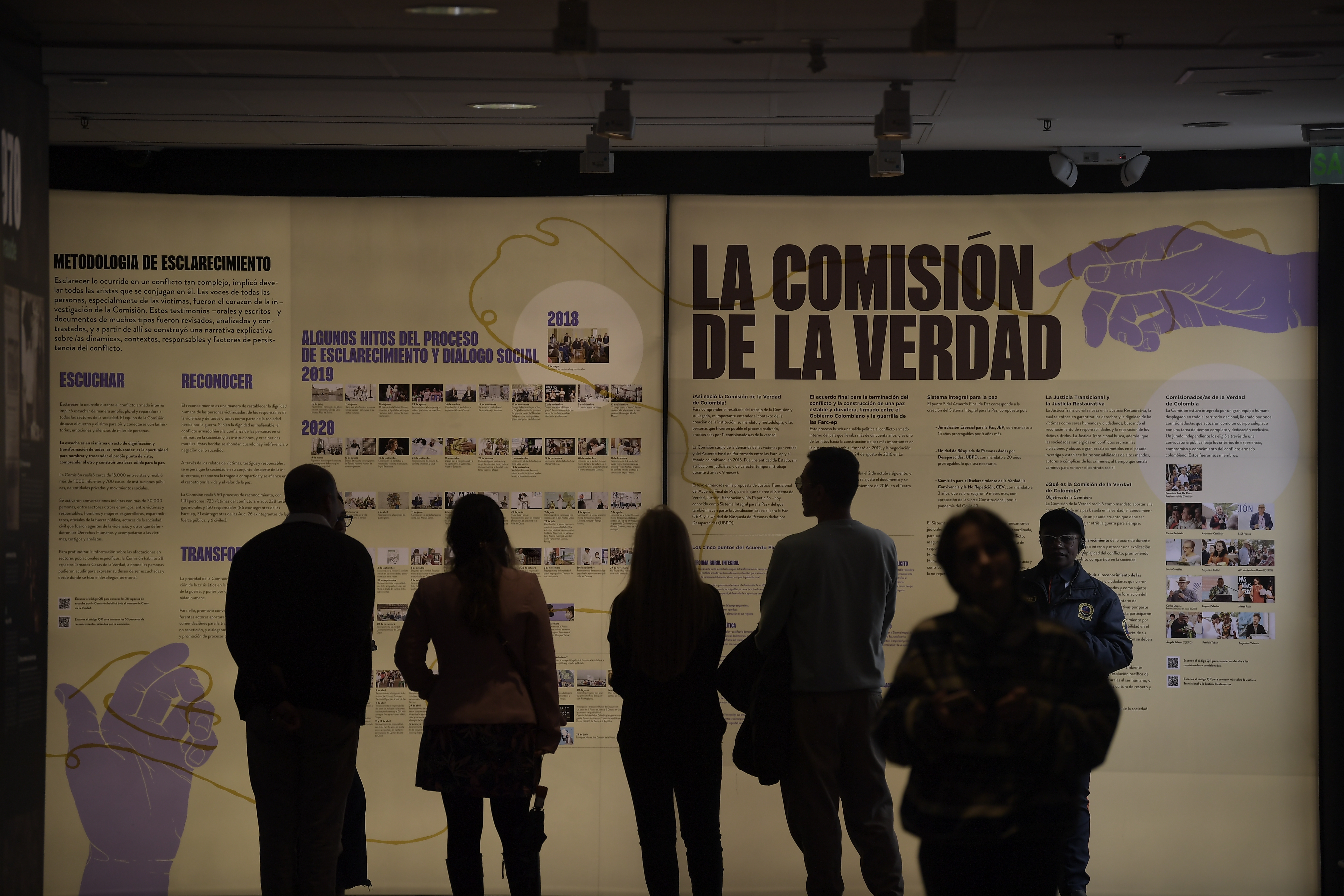 Exposición que se realiza en el Centro de Memoria, Paz y Reconciliación en Bogotá