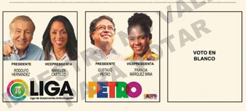 ¿Cómo votar por Gustavo Petro o Rodolfo Hernández en segunda vuelta presidencial?