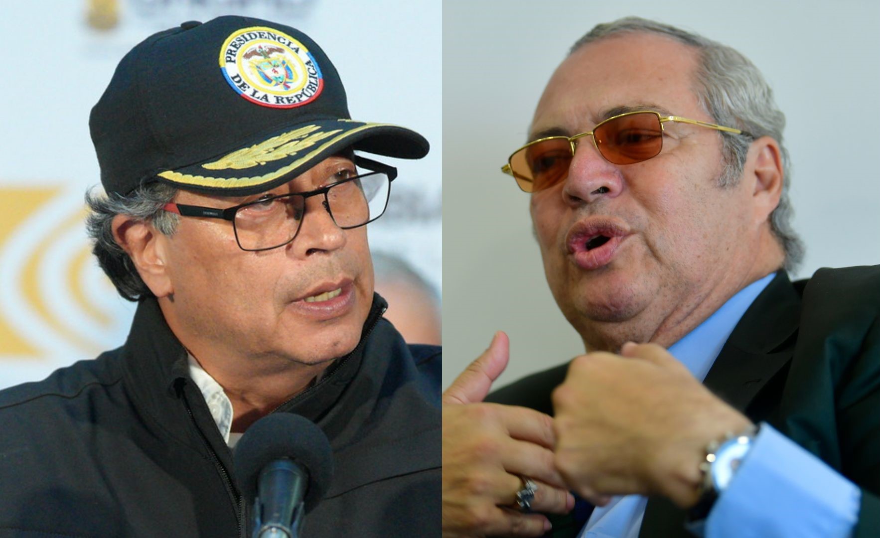 Presidente Gustavo Petro y presidente del Congreso, Iván Name.
