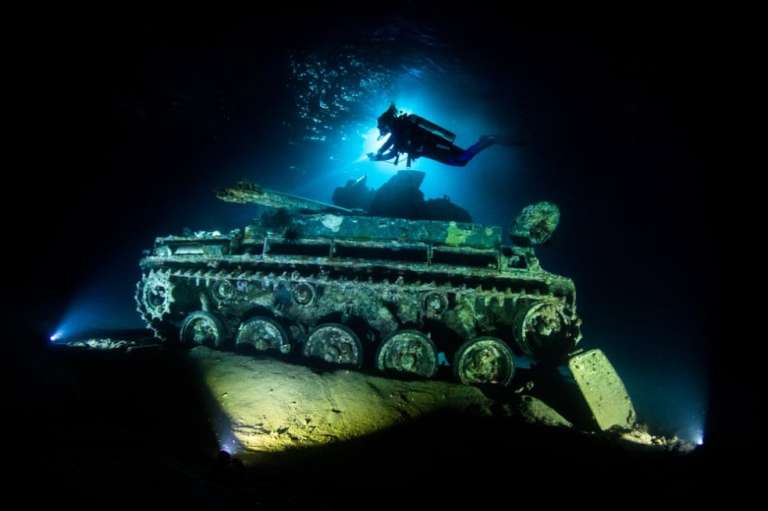 Categoría de naufragios: Esta foto, tomada en Aqaba, Jordania, fue capturada por Grant Thomas. Fue subcampeona en la categoría.