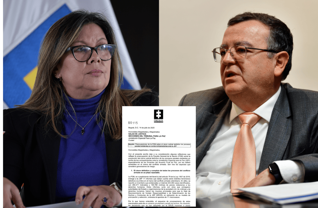La fiscal Luz Adriana Camargo envió un oficio a la JEP con varias alertas