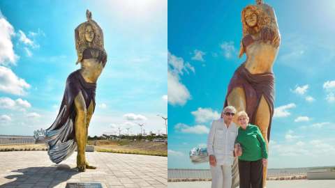 Escultura de Shakira en Barranquilla ha sido develada: “Me hace feliz compartir esto”