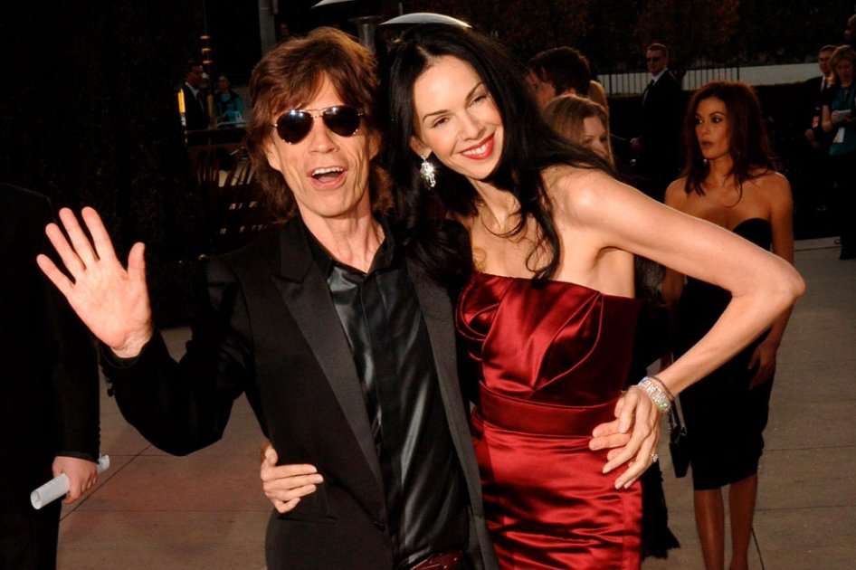 Mick Jagger y L'Wren Scott.