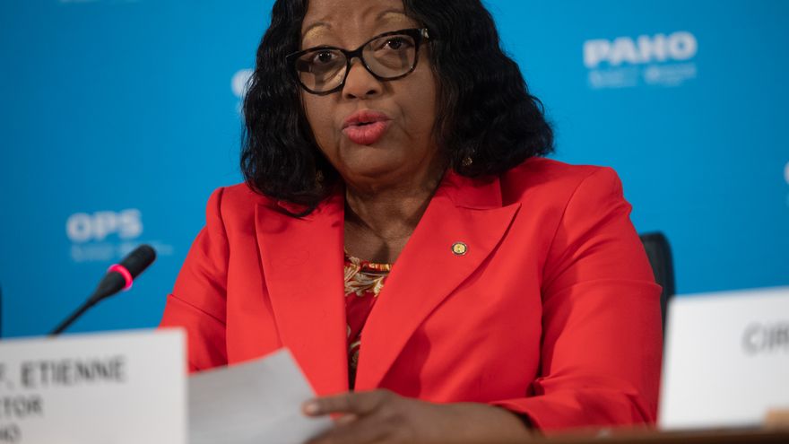 Carissa Etienne, directora de la OPS, quien hizo el anuncio esta seman.a