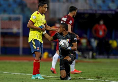 Colombia se estrelló con Faríñez y empató con Venezuela en la Copa América