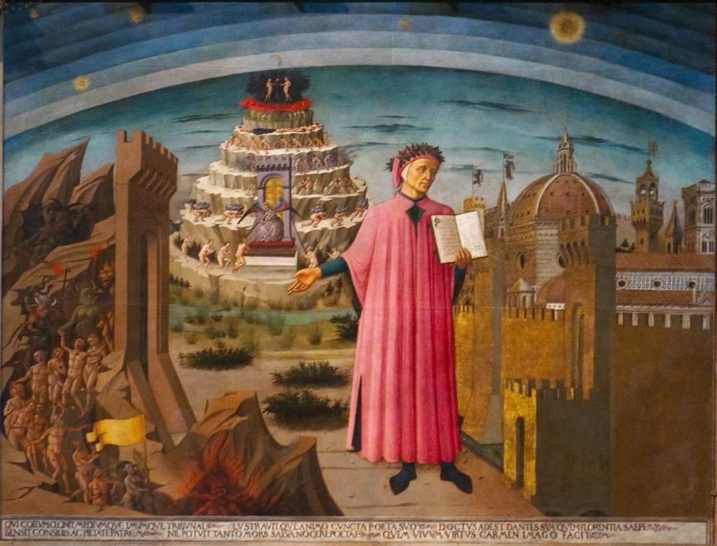 La cuna del humanismo italiano, ese fue Dante Alighieri. Su inspiración en la visión cosmológica de la cultura medieval le permitió consolidar un entramado teológico y filosófico cuyo centro es la libertad, la acción de liberar al otro a través del amor.