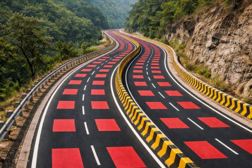 Abren la primera carretera roja del mundo: ¿para qué sirve, por qué se creó y dónde está?