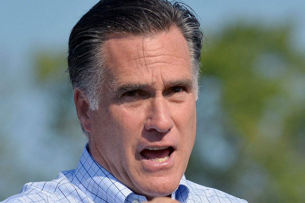 El candidato presidencial Repúblicano Mitt Romney en Ohio. / AFP
