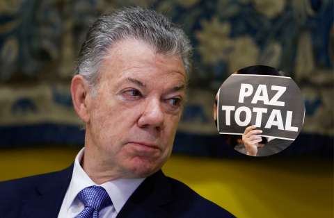“Espero que el Congreso no vaya a aprobar ese proyecto de ley de paz total”: Santos 
