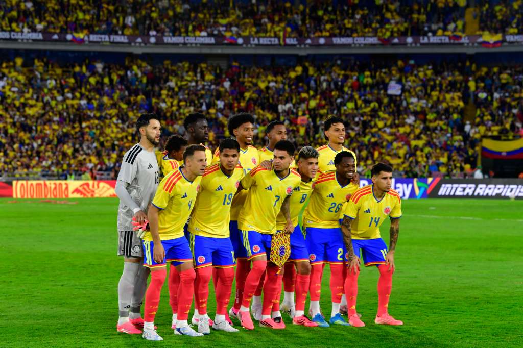 Formación de la selección Colombia previo al partido amistoso ante Costa Rica en el Estadio El Campin de Bogotá