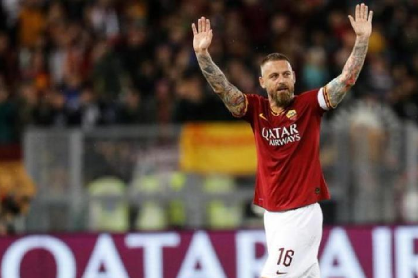 Daniele De Rossi fue jugador de la Roma entre 2001 y 2019.