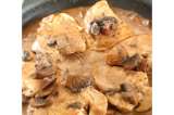 Receta para preparar escalopes de cerdo con hongos y jerez