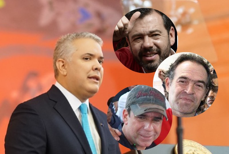 Carlos Fernando Galán, Federico Gutierrez y Alejandro Char.