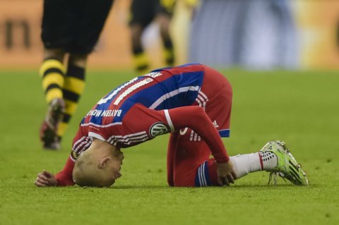 Arjen Robben, descartado para las semifinales de Champions