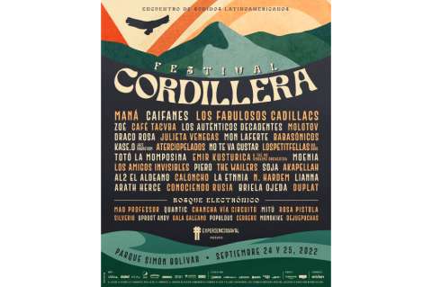 Festival Cordillera: los artistas que se presentarán y el costo de la boletería