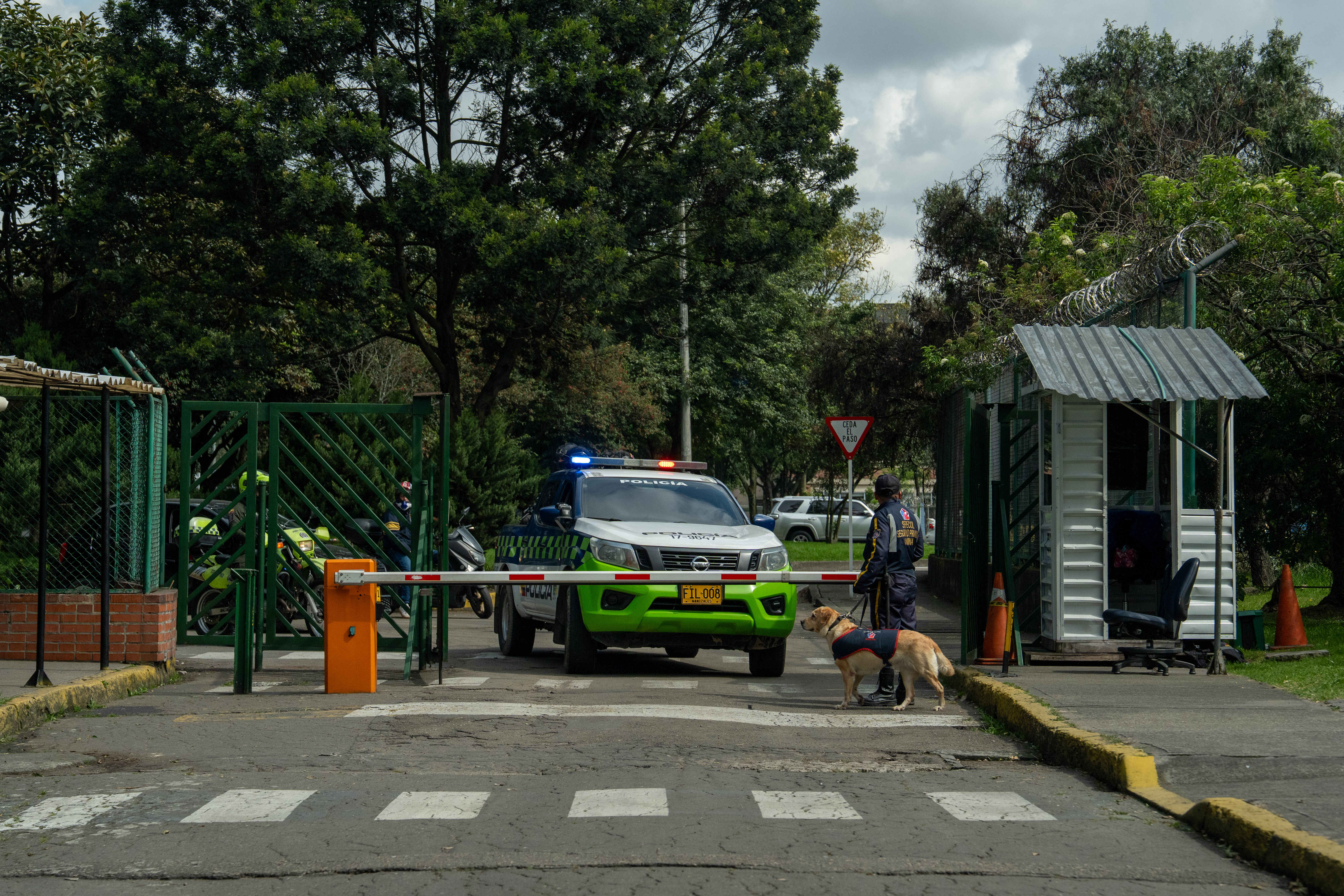 Momento en el que se custodian los elementos llevados al Servicio Geológico Colombiano.