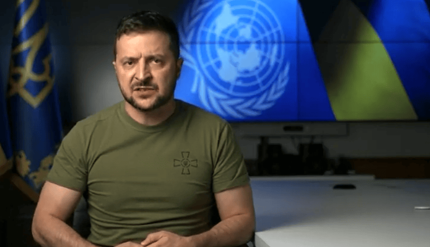 El presidente de Ucrania intervino ante la Asamblea General de la ONU mediante un video pregrabado. Exige un castigo para Rusia.
