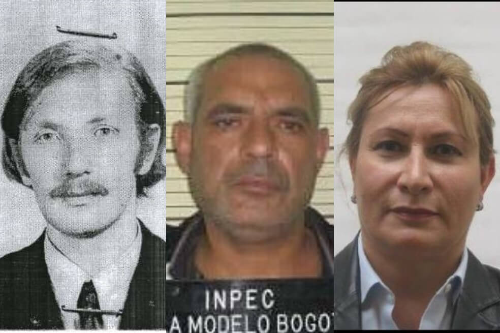 Enrico Ballardini, Sabag Moshe y Giselle Jaller, los tres extranjeros más buscados por Colombia. / Tomadas de Interpol