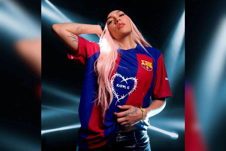 El equipo catalán dio a conocer su nueva camiseta de Karol G. Esto es lo que cuesta