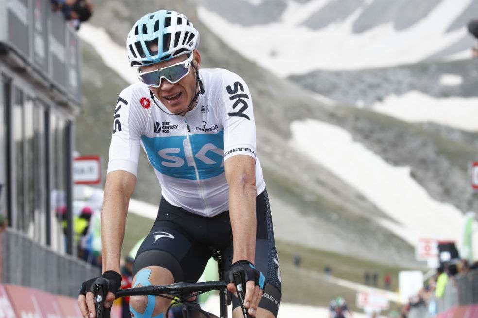 Chris Froome, ciclista del equipo Sky. / AFP