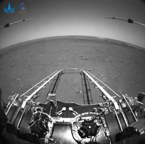 Primeras imágenes del robot chino enviado a Marte