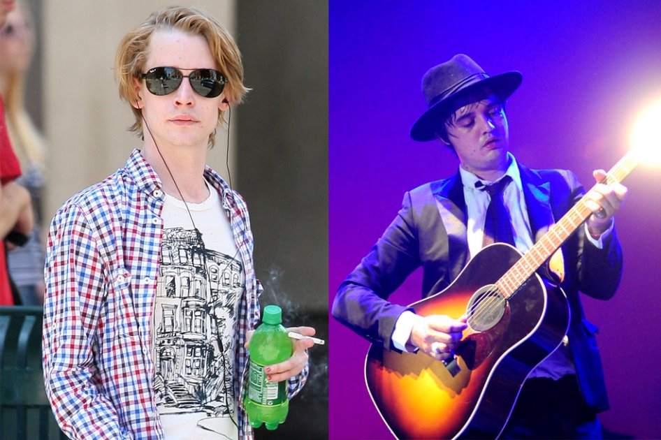 Macaulay Culkin y Pete Doherty.