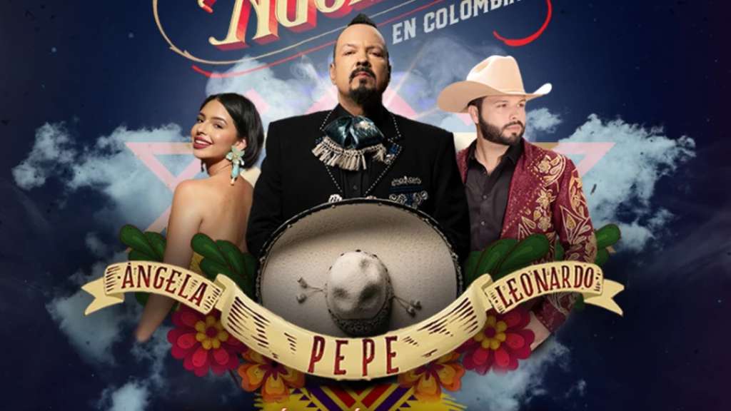 Pepe, Leonardo y Ángela Aguilar estarán en la capital colombiana.