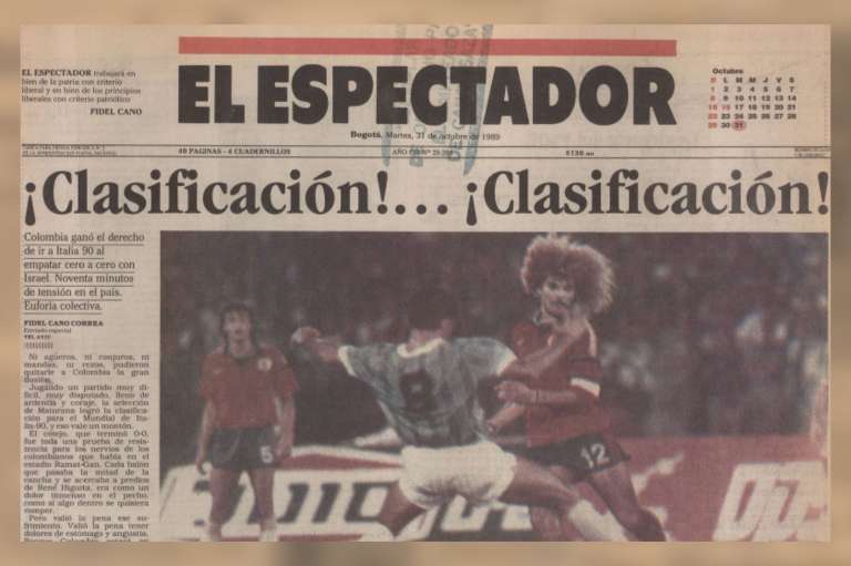 Las portadas de El Espectador de las clasificaciones de Colombia a los Mundiales