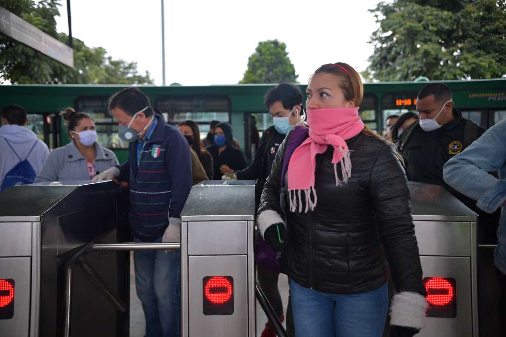 Aspectos de este portal de TransMilenio durante la pandemia del coronavirus covid – 19
