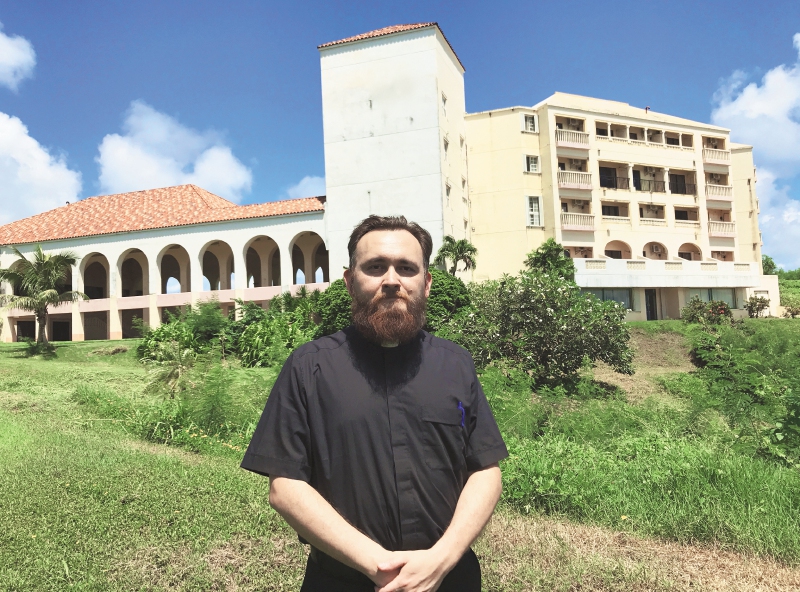 Julio César Sánchez en el seminario Redemptoris Mater de Guam. / Cortesía