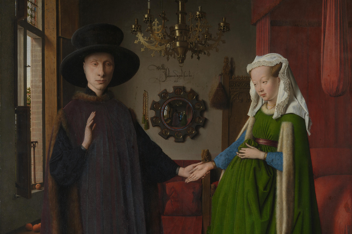 "El matrimonio Arnolfini", de Jan van Eyck, representa no solo a una pareja del siglo XV, sino también la importancia de la propiedad, según la historiadora Lisa Jardine.