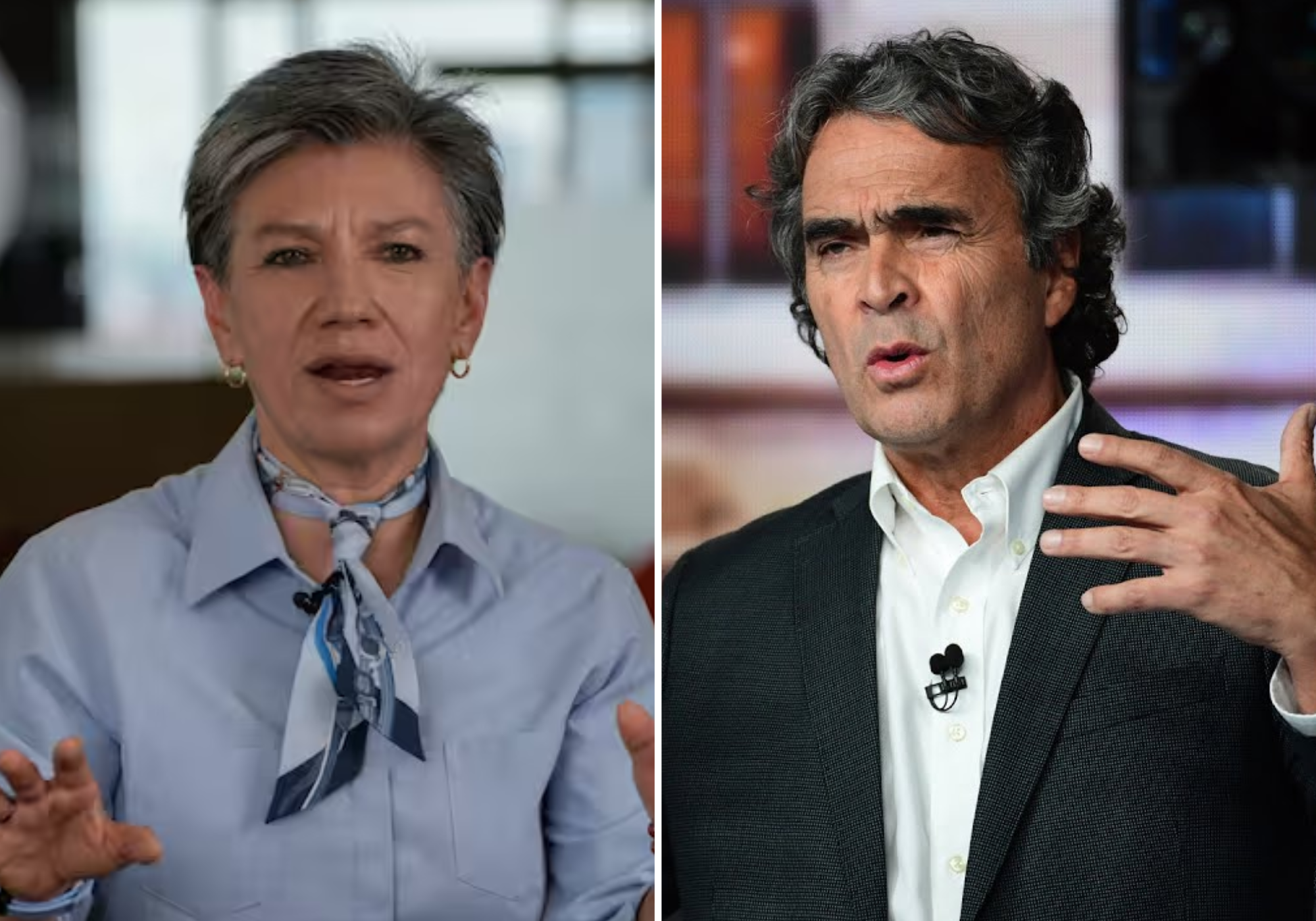 Claudia López y Sergio Fajardo.