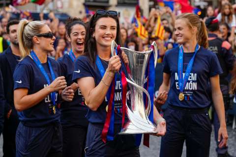 Video: impresionante celebración en Barcelona, tras ganar la Champions Femenina