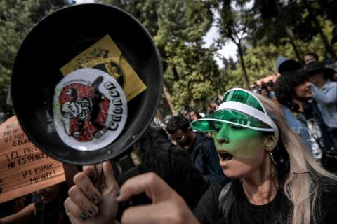 En imágenes: nuevo cacerolazo en la tercera jornada de paro en Bogotá