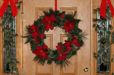 Ideas de decoración navideña para tu puerta en diciembre